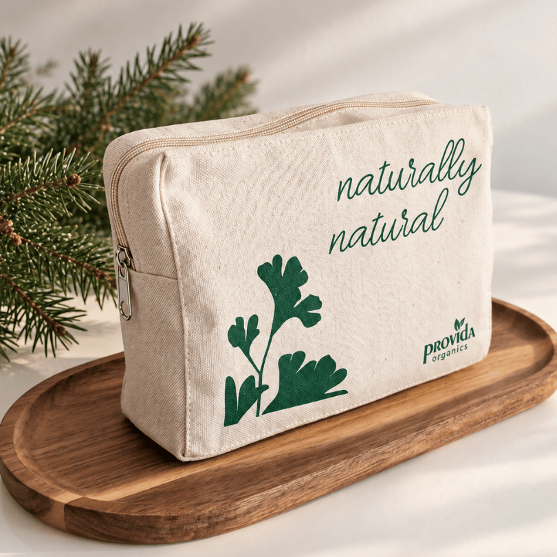 Provida Kosmetiktasche aus Bio-Baumwolle