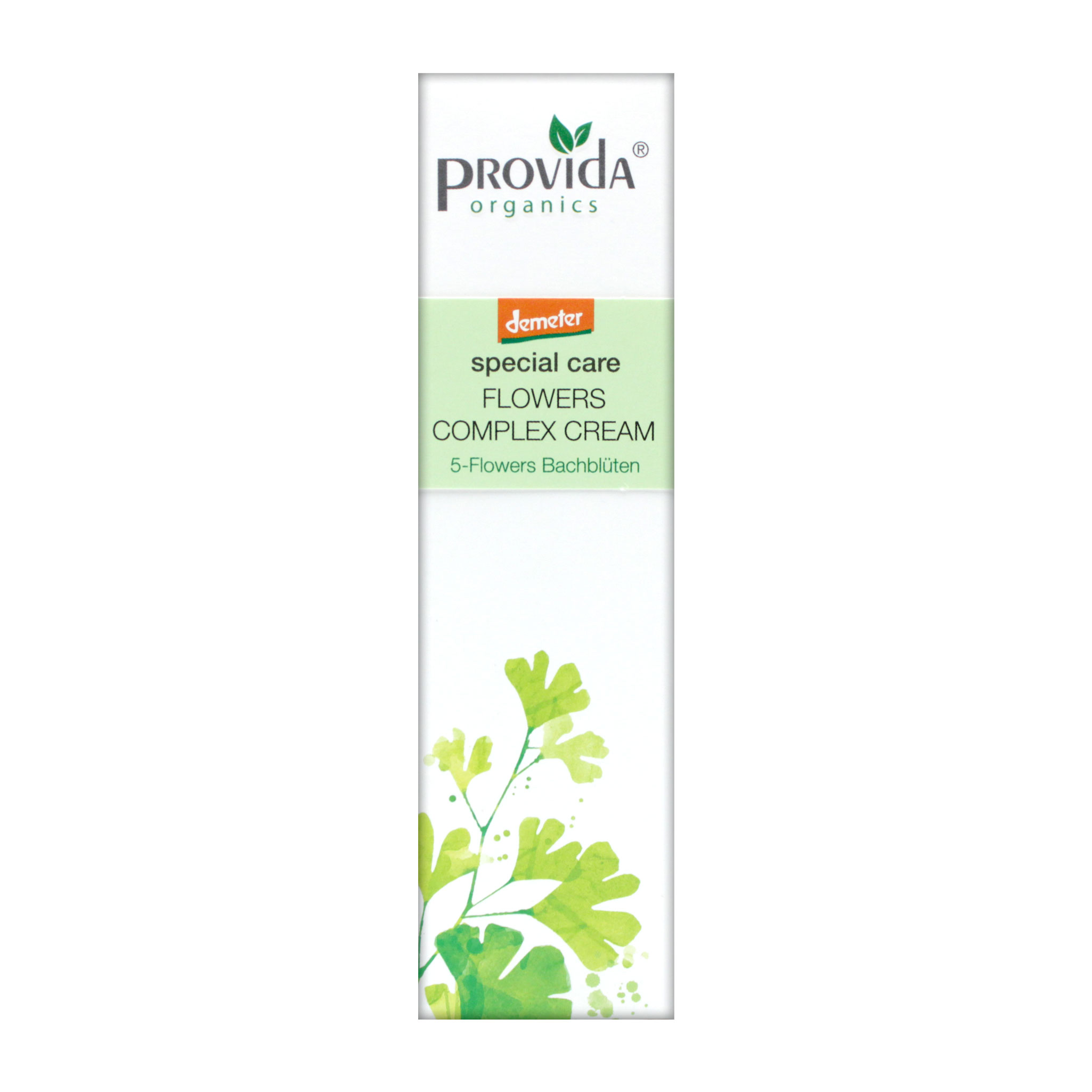 Kartonverpackung der Flowers-Complex-Creme von Provida