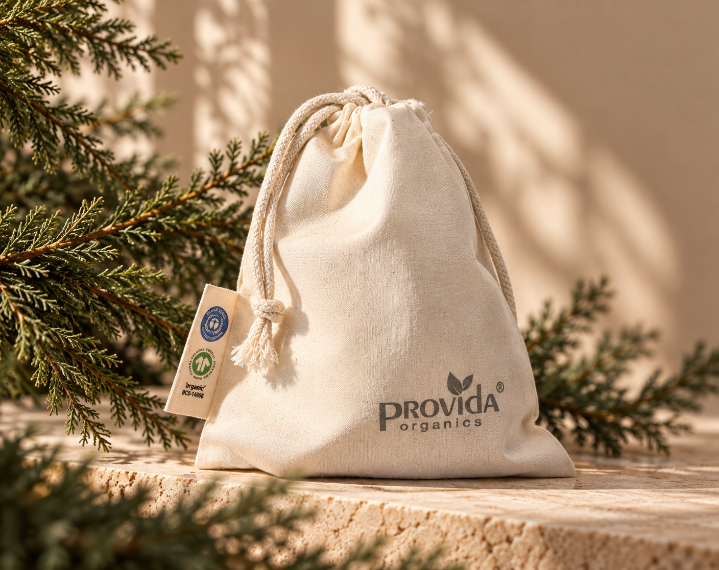 Provida Geschenkbeutel aus Bio-Baumwolle (10er Set)