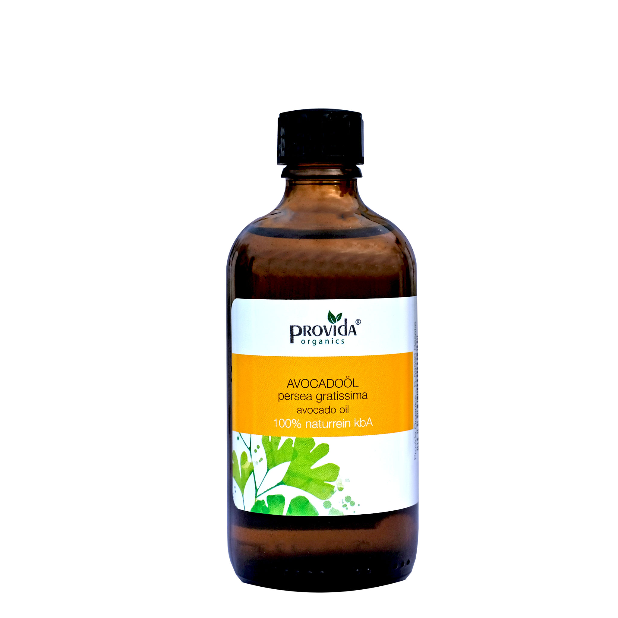 100ml Avocadoöl in einer Braunglasflasche 100ml Avocadoöl