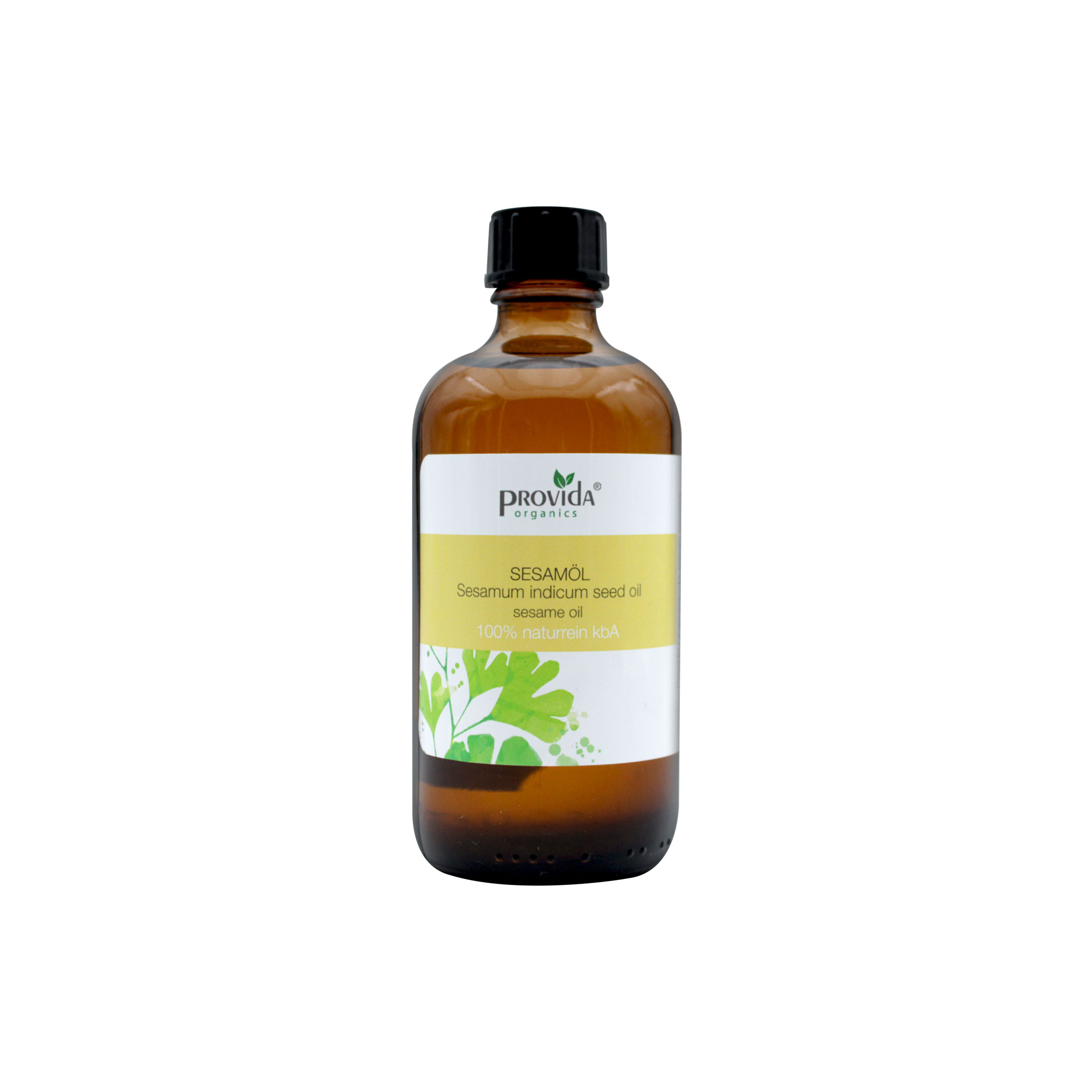 100ml Sesamöl in einer Braunglasflasche 100ml Sesamöl