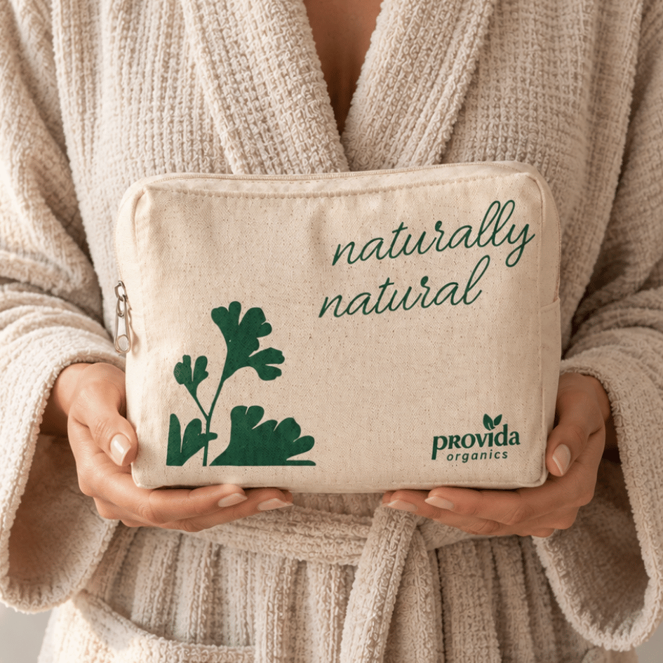 Provida Kosmetiktasche aus Bio-Baumwolle